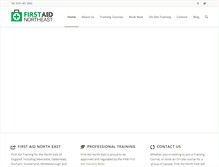 Tablet Screenshot of firstaidnortheast.co.uk